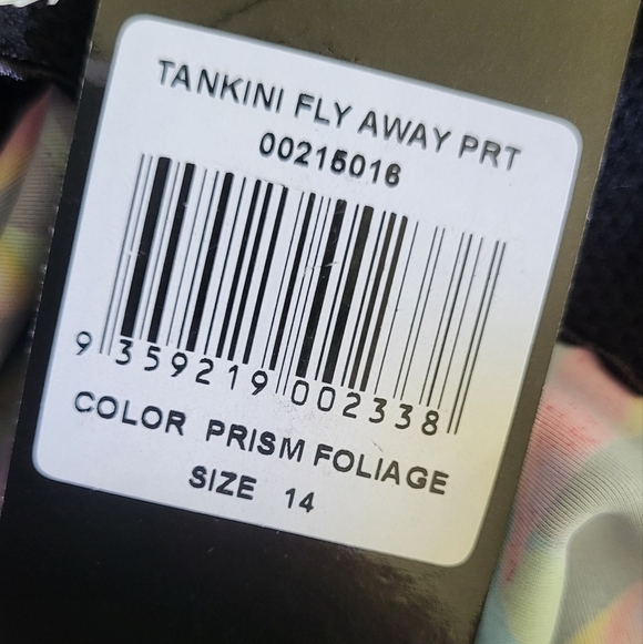 Avenue Color Prism Fly Away Tankini Swimsuit Top Size 14 - Picture 13 of 13